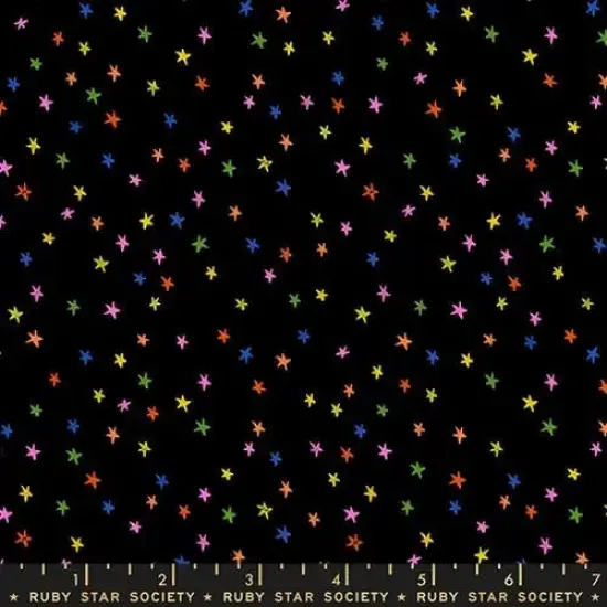 Mini Starry Vivid Rainbow 43"/44" Fabric Per Yard {1}