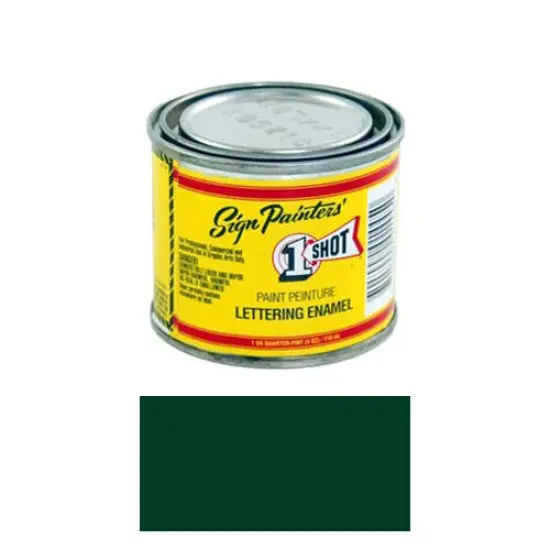 Dark Green Pinstriping Lettering Enamel Paint, 1/4 Pint {1}