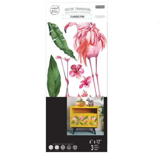 Small Transfers - Flamingo Pink - 3 sheets, 6"x12" {3}