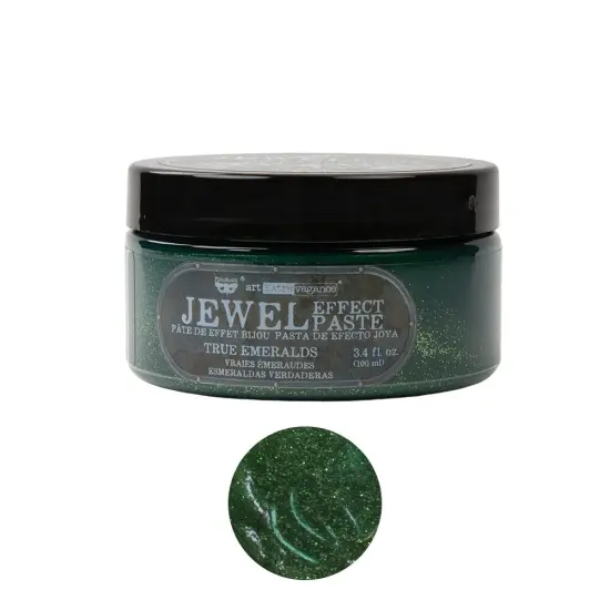 Art Extravagance - Jewel Texture Paste - True Emeralds - 1 jar, 3.4 fl oz (100 ml) {1}