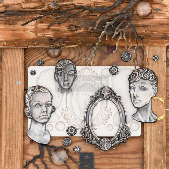 Finnabair Moulds - Vintage Ladies - 1 pc, 5"x8"x8mm {2}