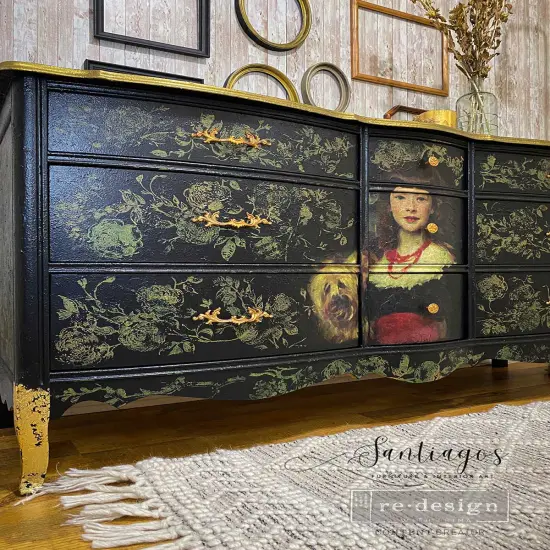 Redesign A1 Decoupage Rice Paper (Mulberry Tissue Paper) &ndash; A Girl And Her Pup - 23.4&Prime;X33.1&Prime; {5}