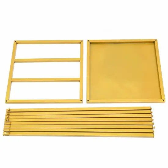 Wedding Square Flowers Stand Stage Gold Decor Backdrop Props Bracket Metal Stand {3}