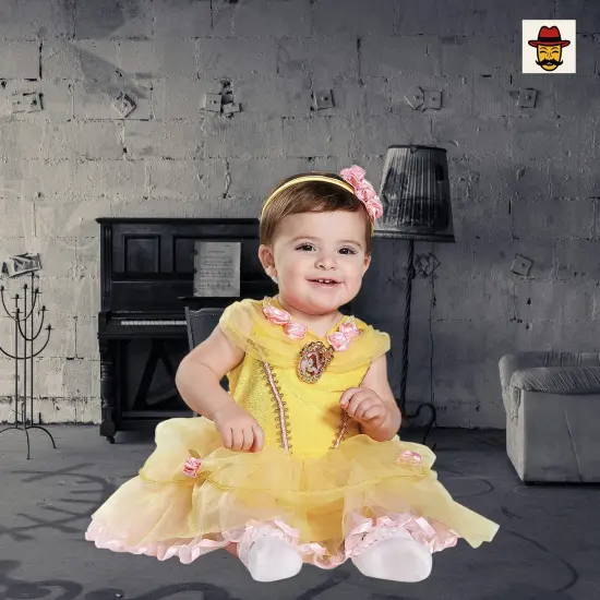 Baby Belle Costume Sparkle Tutu Dress With Headband {1}