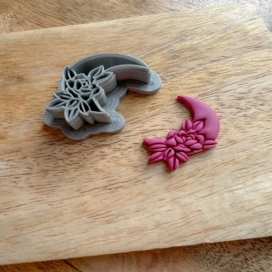 Half Moon Roses Clay Cutter {6}