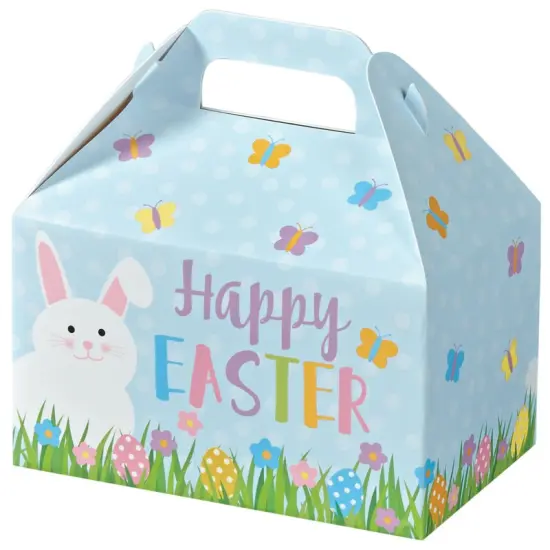 Pack/6: Happy Easter Party Favor Gable Box - 6 x 3-3/4 x 3-1/2" {1}
