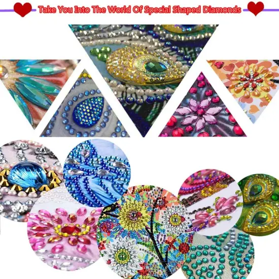 Diamond Painting Tassel Bookmark Art 5D DIY Peacock Kits {6}