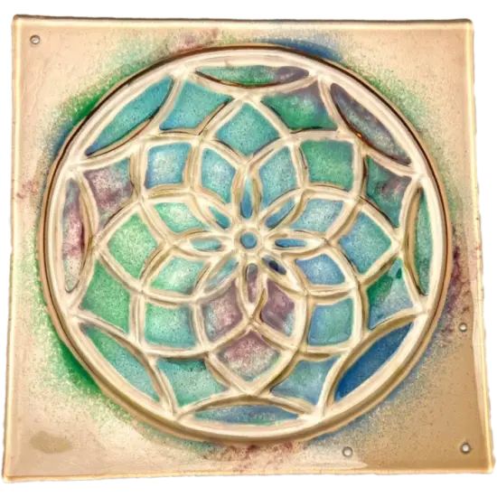 11" x 11" x 0.5" Dreamcatcher Texture Glass Fusing Kiln Mold {5}