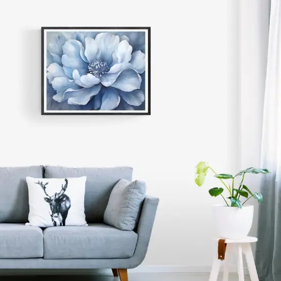 Blue Flower Paint by Numbers Kit (16x20 Inch) {3}