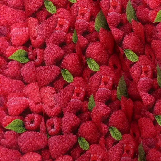 Mook Fabrics Fruit-Vegetables Cotton Fabric [45 in. Wide] - By The Yard Raspberries {2}