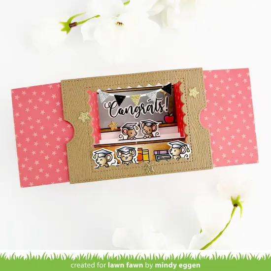 Lawn Cuts Custom Craft Die-Ta-Da! Diorama! Scalloped Window Add-On {3}