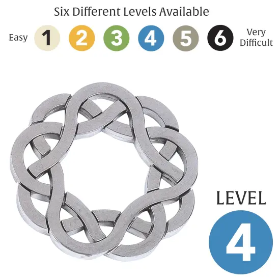 BePuzzled Hanayama Cast Puzzle-Level 4 Coaster {6}