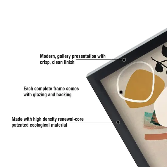 Gotham Deep Complete Picture Frames - Black - 9x12" - 1-5/8" Deep Frame Break Resistant Acrylic Glazing - Professional Quality Frames for Heavy Duty Canvases or Prints -Made in the USA {6}