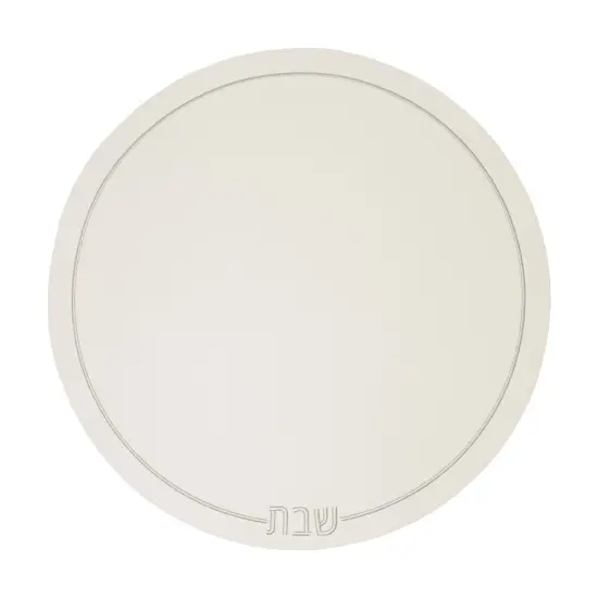 Leatherette Shabbos Placemats Silver {1}