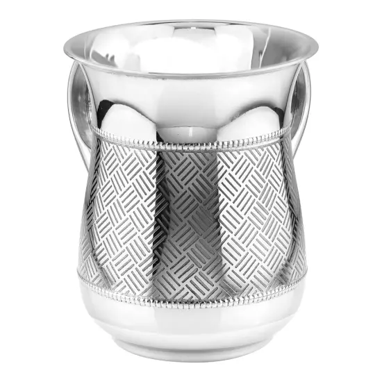 Stainless Steel Wash Cup Silver {2}