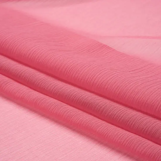 1 Yard Rapture Rose Sheer Crinkled Silk Chiffon Fabric for Flowing Dresses Scarves 43 inch Width {4}