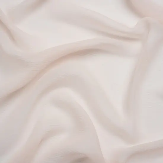 1 Yard 43" Wide 100% Silk Premium Sheer Lightweight Fabric Cradle Pink Crinkled Silk Chiffon {1}