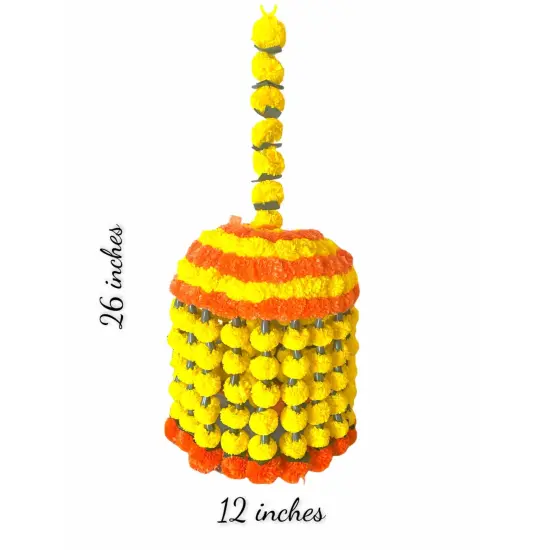 Marigold Jhoomar and Strings Decor, Mehndi Decoration, Wedding Garland,flowers Decorations, Diwali Backdrop, Puja Garlands, Dholki, Chandelier {5}