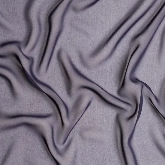 1 Yard Purple Silk Chiffon Fabric for Layering Dresses Gowns 54 Inch Width {1}
