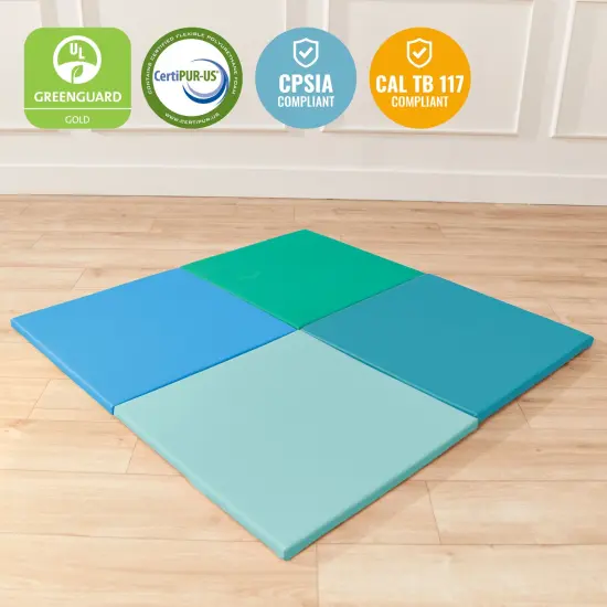 Play Patch Activity Mat Squares, Modular Playmat, 4-Pack Contemporary {6}