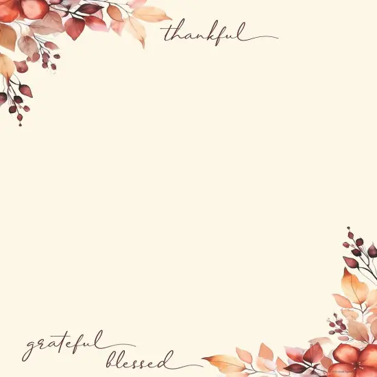 Great Papers! Stationery Fall Letterhead, Thankful, Grateful, Blessed, 8.5"x11", Printer Friendly, 50 Sheets {1}