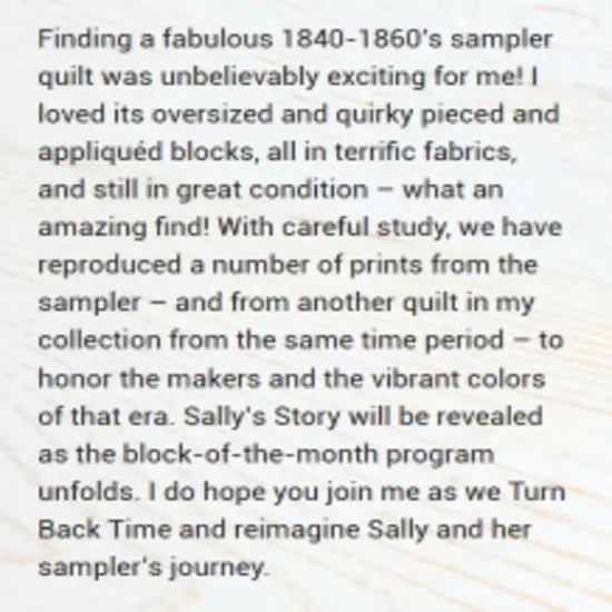 Sally's Stitches 1840-1860 Fat Quarter Bundle by Betsy Chutchian for Moda (31710AB) {3}