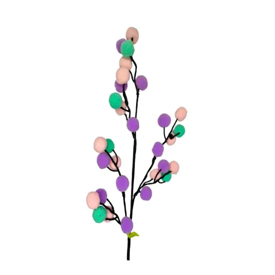 Whimsical 28-Inch Felt Ball Spray - Playful Pop of Color for Your Decor-56892 {1}