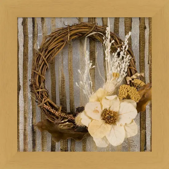 Wreath II by Patricia Pinto 13" x 13" Framed Wall Art {1}