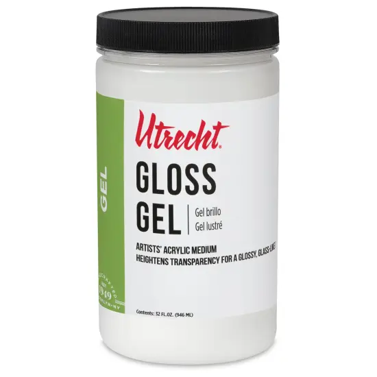 Utrecht Artists' Acrylic Gel Medium - Gloss Gel Medium, Quart {1}