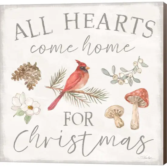 Woodland Christmas VI by Silvia Vassileva 12" x 12" Canvas Wall Art {1}