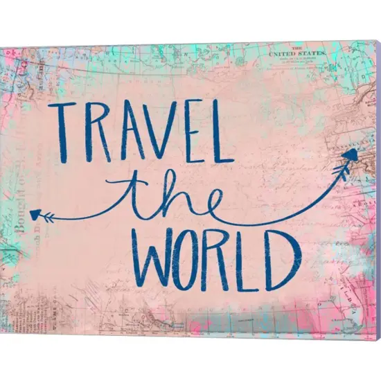 Travel the World by Katie Doucette 20" x 16" Canvas Wall Art {1}