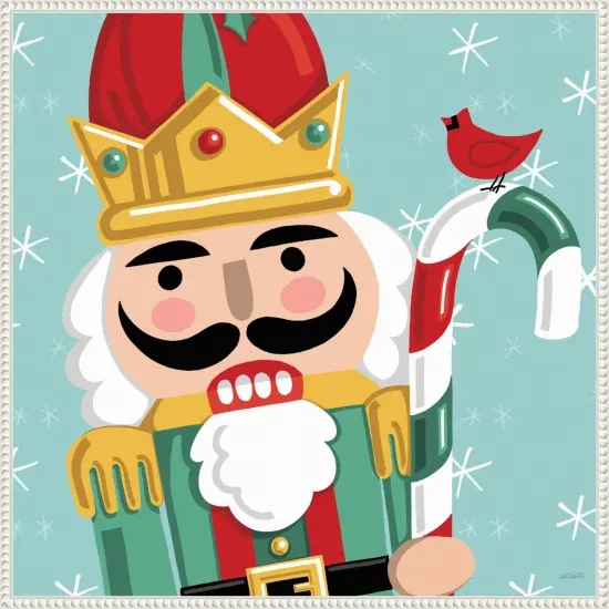 Festive Christmas XI by Anne Tavoletti Framed Canvas Wall Art {1}