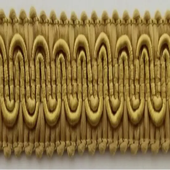 1/2" Scroll Braid Gimp w/ Backing - 12 Continuous Yards - Many Color Options! Aztec gold {1}