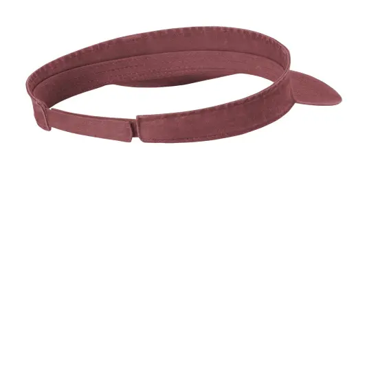 Port Authority&reg; Beach Wash Visor Red Rock {2}