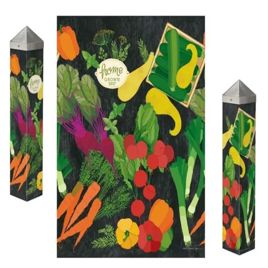 Farmers Market Art Pole 20 Inches Tall Home Grown {1}