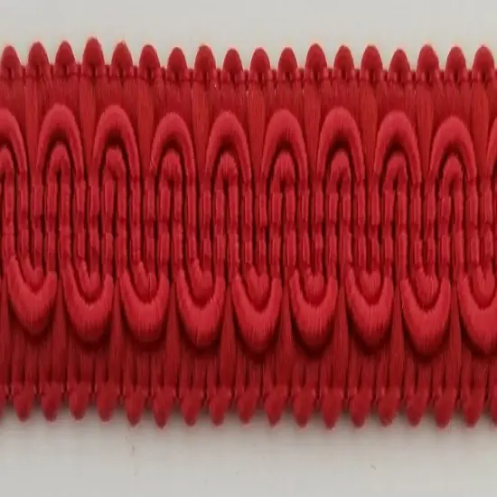 1/2" Scroll Braid Gimp w/ Backing - 12 Continuous Yards - Many Color Options! Red {1}