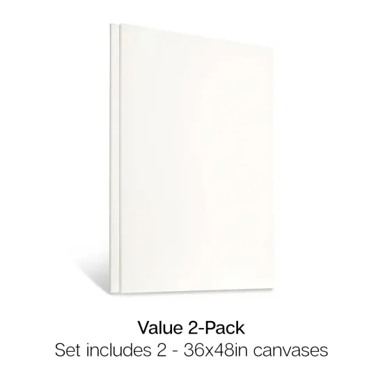 KINGART&reg; Stretched Canvas 36" x 48", 2-Pack {3}