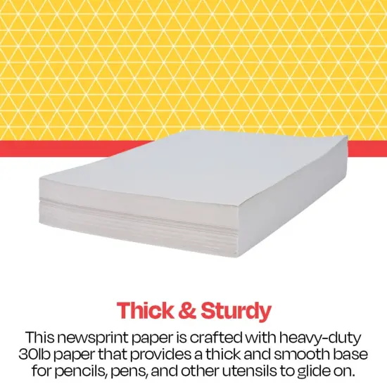 School Smart Newsprint Drawing Paper, 30 lbs, 24 x 36 Inches, 500 Sheets {5}