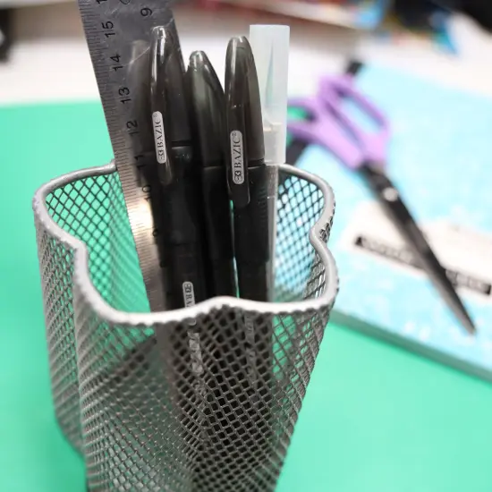 BAZIC Jetz 1.4 mm Tip Black FUSE Tech Ink Pen w/ Cushion Grip (5/Pack) {5}