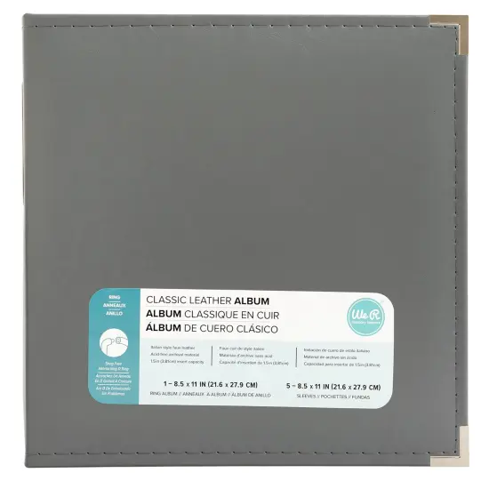 We R Classic Leather D-Ring Album 8.5"X11" {1}