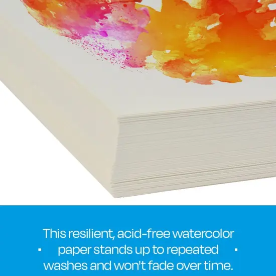Sax Watercolor Paper, 12 x 18 Inches, 90 lb, Natural White, 100 Sheets {7}