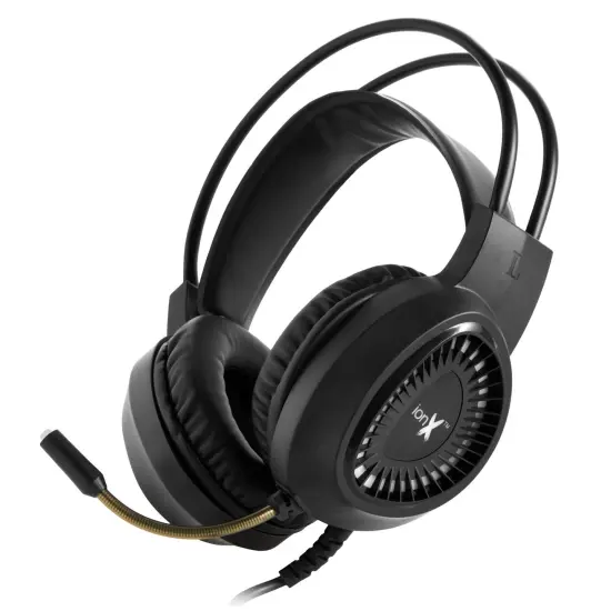 Wired Gaming Headphones with Microphone, Over the Ear 3.5mm Headphones with Microphone and RGB Lighting (Black) {6}