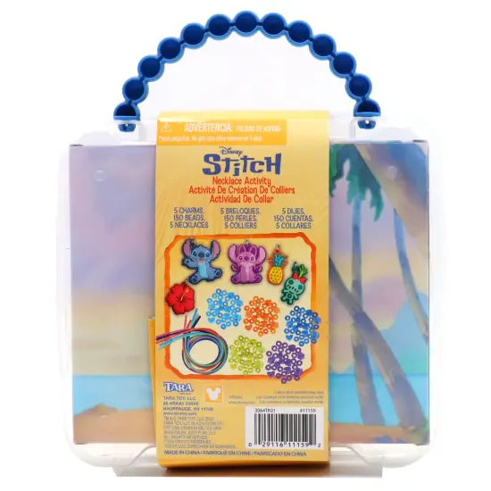 Tara Toy: Necklace Activity Set - Disney Stitch - 160pcs, DIY Jewelry Craft Kit, Create 5 Character Charm & Bead Necklaces, Mix-Match Designs, Kids 3+ {3}