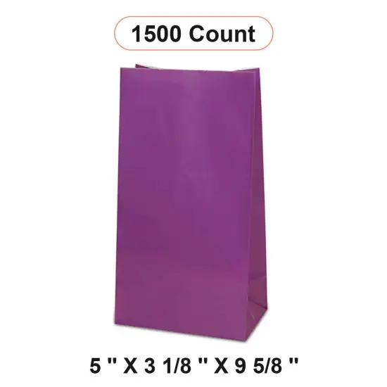 Colored Paper Bags 5'' x 3 1/8'' x 9 5/8'' Gift Bags {1}