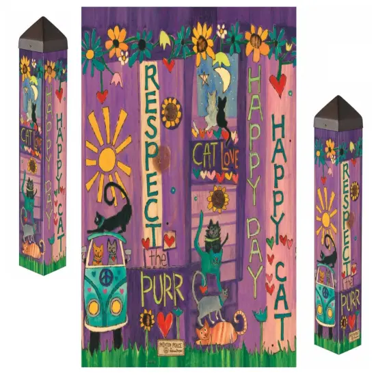 Happy Cat Art Pole 20 Inches Tall {1}