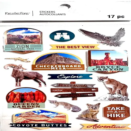 Recollections National Parks Dimensional Stickers {1}