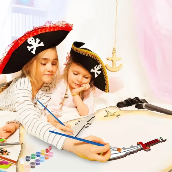 12 Pack Pirates Craft for Kids Make You Own Pirates Wooden Swords {2}