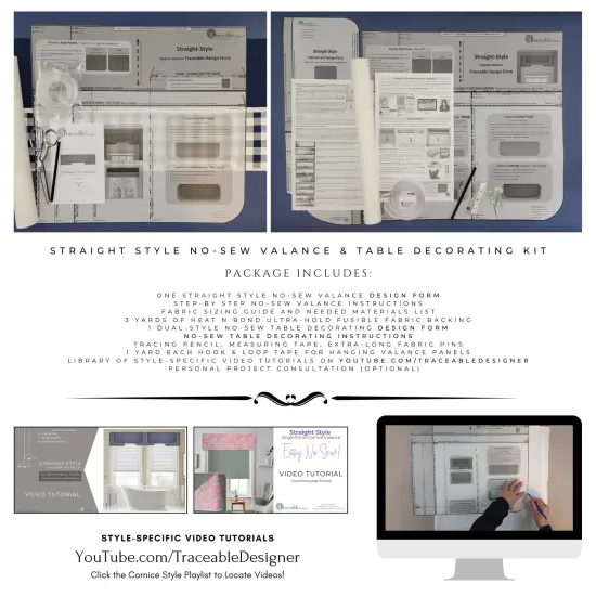 Straight Style Cornice-Valance Kit - Make Professional Valances Without a Sewing Machine {5}