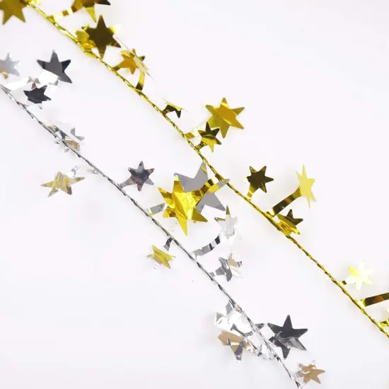 Christmas Star Wire Garland Party Decorations {3}