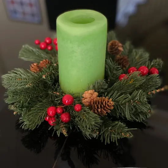 Adjustable Candle Ring or Mini Wreath 2 Pack {4}